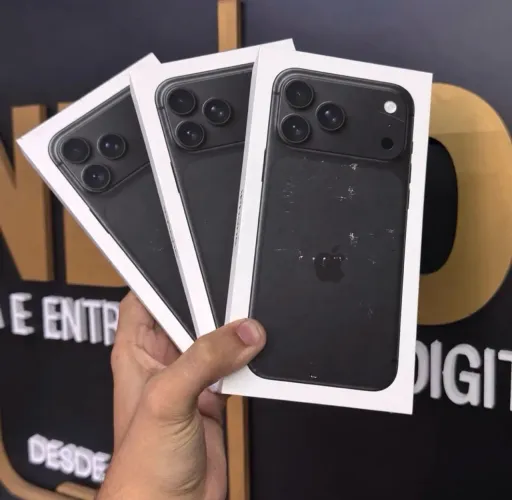 LOJA FÍSICA. IPHONE 18 PRO MAX 512GB PRETO | NOVO E LACRADO 1 ANO DE GARANTIA