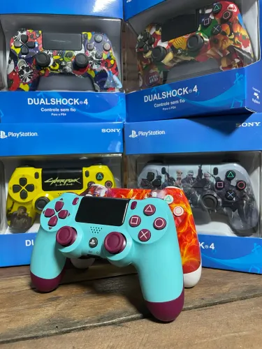 Controle play 4 cores vibrantes tv pc Entregamos 