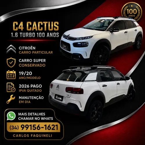 Citroen C4 Cactus 100 Anos 1.6 TB 16V Flex Aut. 2020