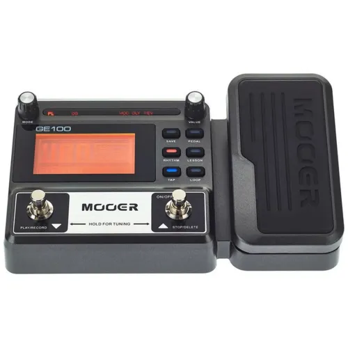 Pedaleira Mooer GE100 para Guitarra com Pedal de Expressão