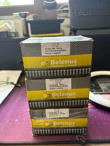 3 caixas de 500 parafusos 50x30 Belenus