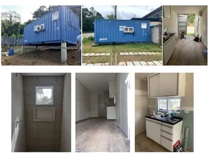CONTAINER CASA 40 PÉS COMPLETO | MOBILIADO | PORCELANATO | PRONTO PARA MORAR