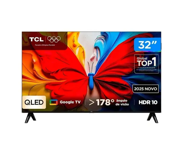 Tv 32" QLed Full HD TCL. Só venda. Zero