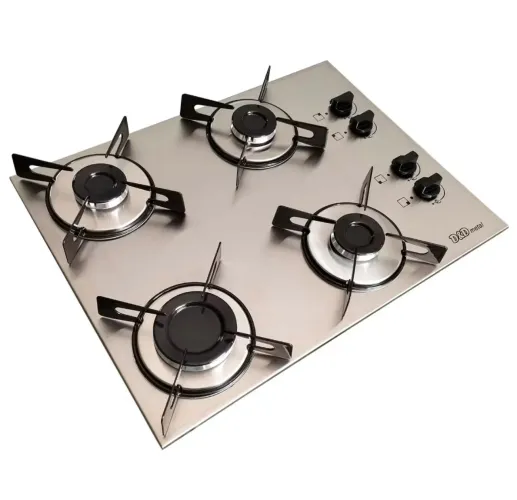 Fogão cooktop a gás 4 bocas inox