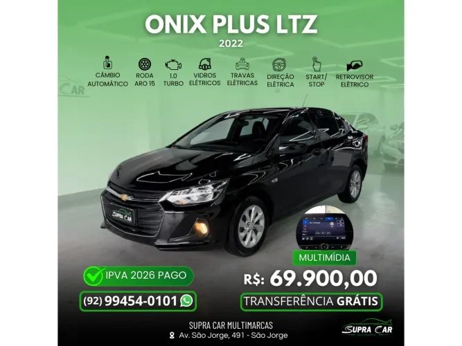 Chevrolet Onix Sedan Plus Premier 1.0 12V TB Flex Aut. 4P 2022