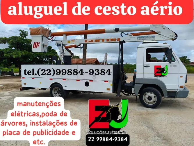 aluguel de cesto aéreo.