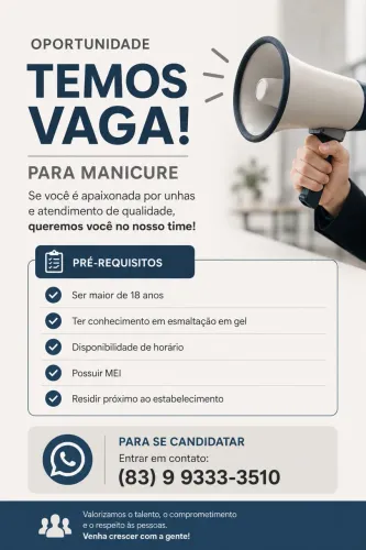 Vaga MANICURE