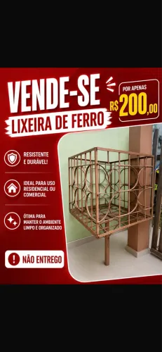 Lixeira de Ferro Externa