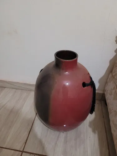 Vaso grande decoração cerâmica 60cm
