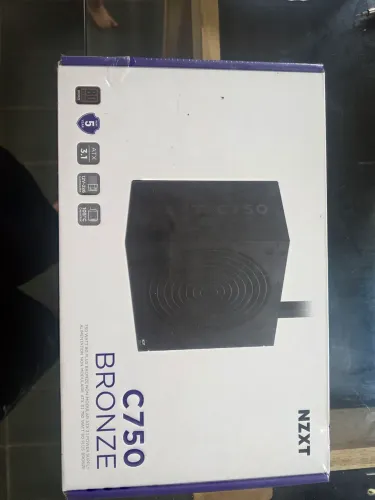 Fonte nzxt 750w bronze lacrada nova 