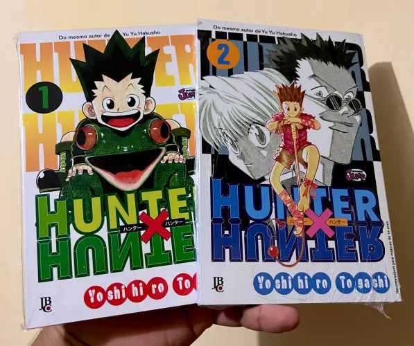 Hunter x Hunter volumes 1 e 2, edição 2 ainda lacrado.