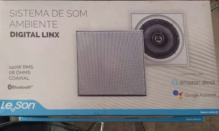 Som Ambiente Le Son Bluetooth 140W RMS Novo na Caixa