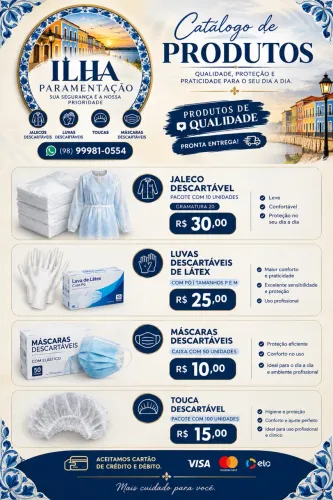Vendo materiais de paramentação, EPIS, biossegurança