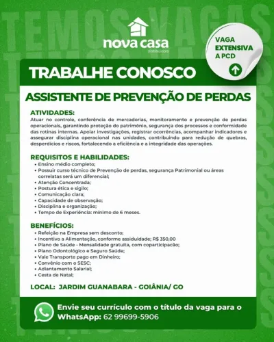Vaga para Goiânia