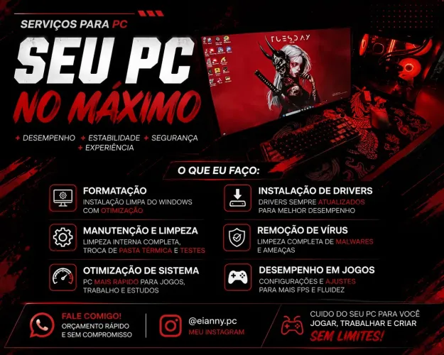 MONTAGEM DE COMPUTADORES - manutenção