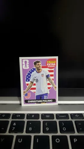 Christian pulisic base Copa do Mundo 2026 oficial panini