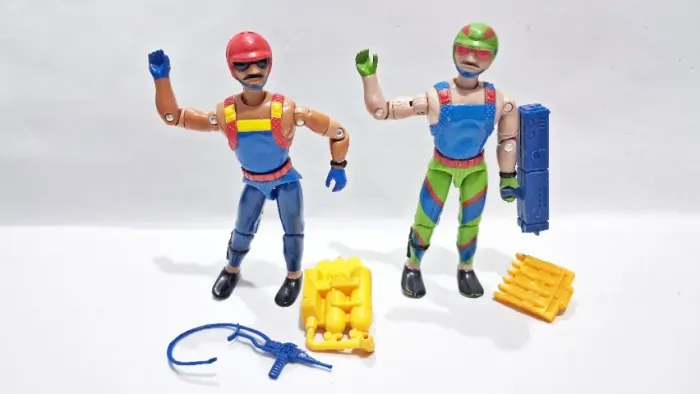 Lote 2 Figuras Pilotos Jet Skiers Lanard The Corps GiJoe Comandos em Ação anos 90