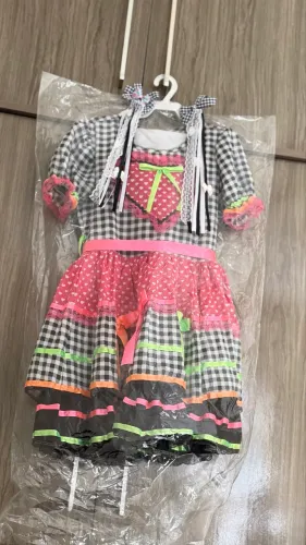 VESTIDO QUADRILHA INFANTIL