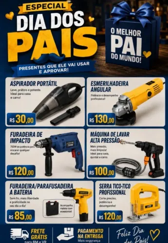 O presente do seu pai está aqui !