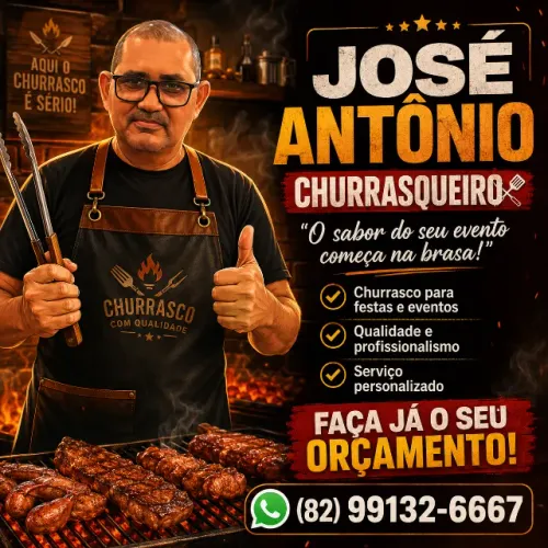 Churrasqueiro para Festas e Eventos | José Antônio