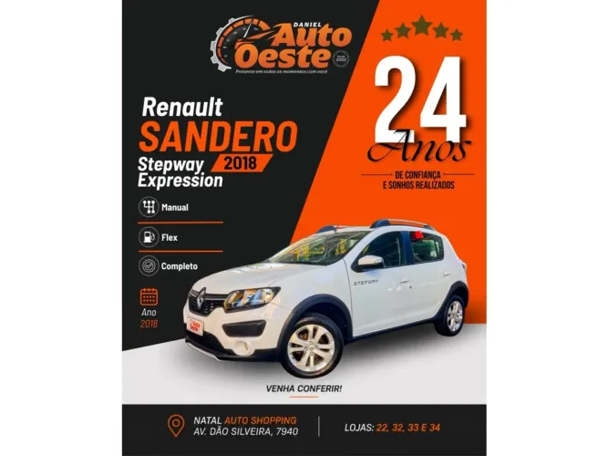Renault Sandero Stepway Hi-flex 1.6 16V 5P 2018
