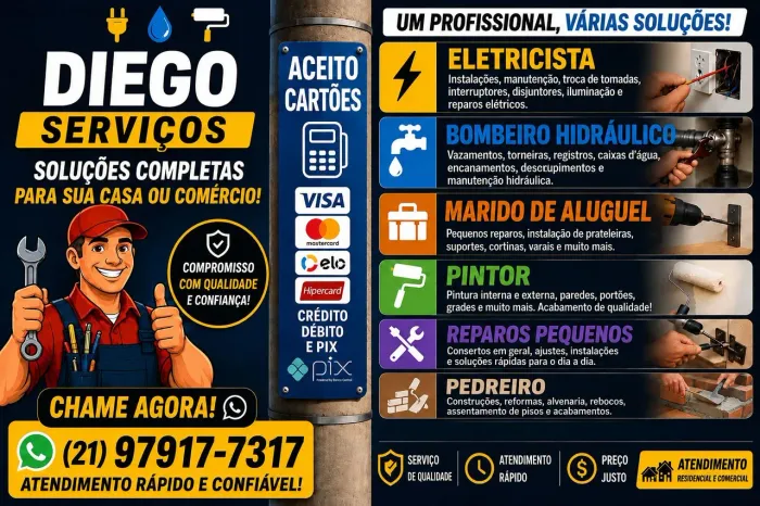 Marido de aluguel e pedreiro