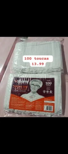 Pct touca descartável c 100 unidades