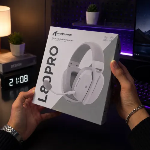 HEADSET GAMER SEM FIO L80 PRO TRI-MODE BLUETOOTH, CABO DRIVER E MAX CONFORTO.