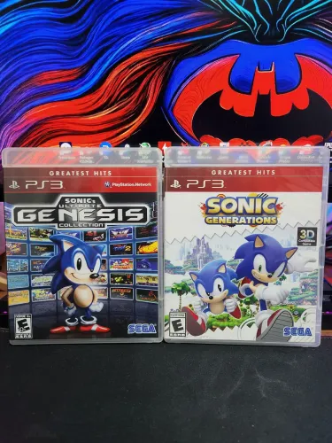 Kit 2 jogos originais seminovos Sonic ps3