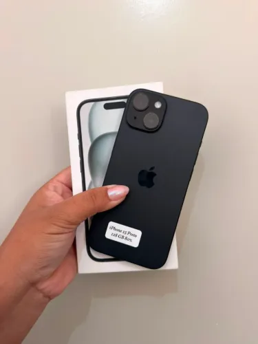 iPhone 15 Preto 128 GB 6 meses de garantia
