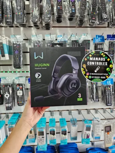 Headset Gamer Warrior Huginn Mic P3 3,5mm Ps5 Xbox Pc 50mm 