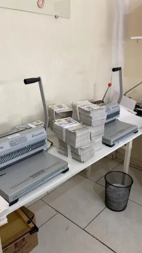 Encadernadora excêntrix passo 3x1 conjugada