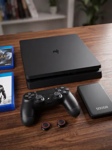 PS4 Slim 4 jogos LEIA A DESCRIÇÃO!!!