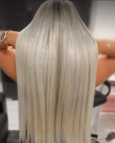 Aplicação de mega hair