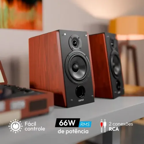 Monitor de Áudio Edifier R1700BT 66W RMS Bluetooth, 30 dias de uso, na garantia