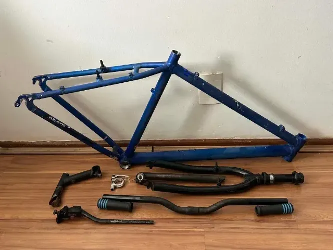 Frameset Aro 26 Caloi Alumunim Supra Triagular + Peças USADO