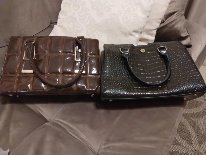 Bolsas em verniz