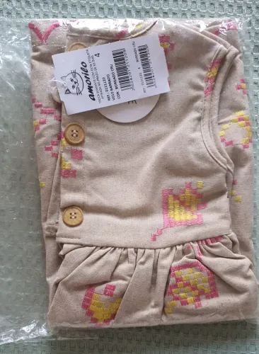 Vestido bordado Cru - Última peça
