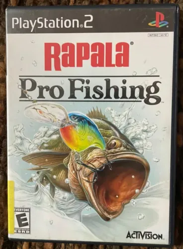 RAPALA PRO FISHING ACTIVISION ORIGINAL PS2 PLAYSTATION 2 COMPLETO COM MANUAL BLACK LABEL