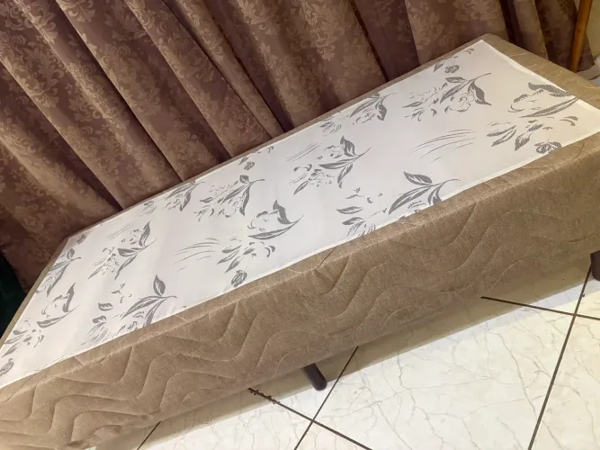 Cama box solteiro com colchão 