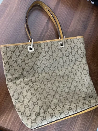BOLSA GUCCI TOTE VINTAGE GG CANVAS 