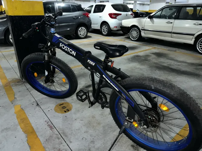 Bicicleta elétrica E-Bike Foston P-263 350W - Azul