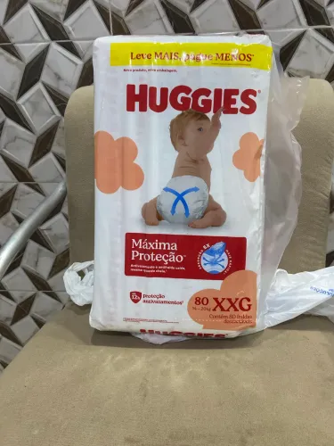 Fralda Huggies 80 unidade (tamanho xxg)