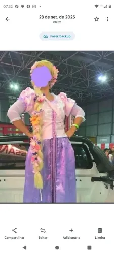 Vestido cosplay Rapunzel