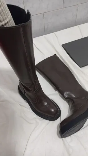Bota cano médio Santinato marrom n 34/35