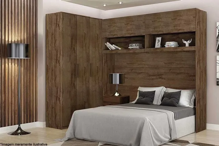 Quarto roupeiro modulado Queen 100% MDF