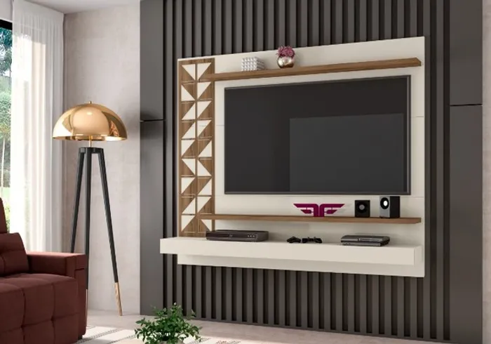 sala home rack painel