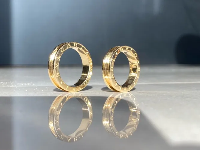 Par de Alianças Bvlgari em Ouro 18k 22 gramas