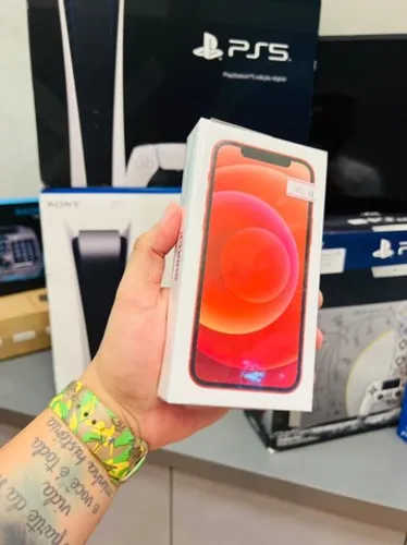 iPhone 12 red 64gb - aparelho novo - 12 meses de garantia 