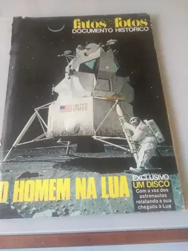FATOS E FOTOS - O HOMEM NA LUA. ANO 1969. RARIDADE.